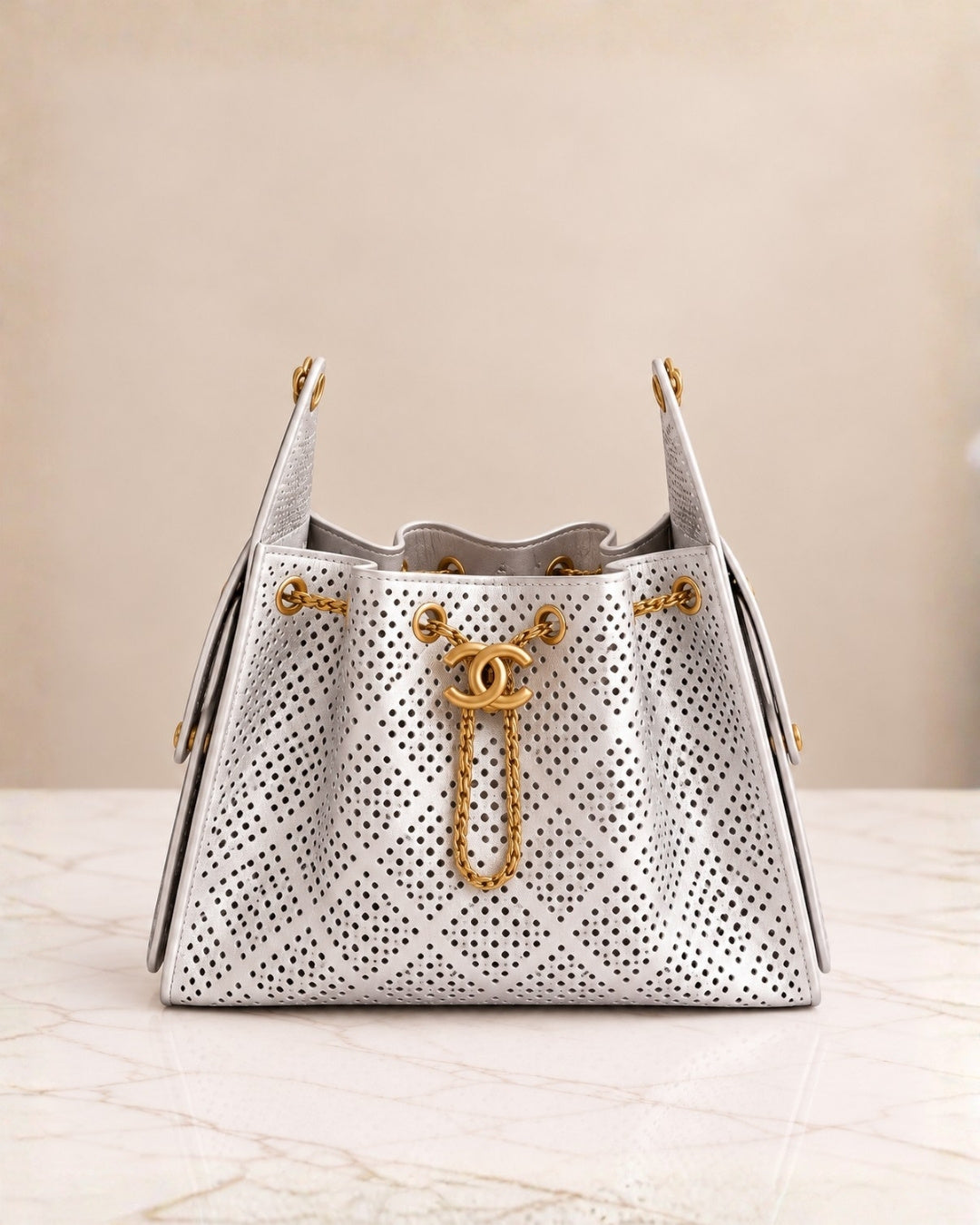 CHANEL 25 Bag Perforated 27cm