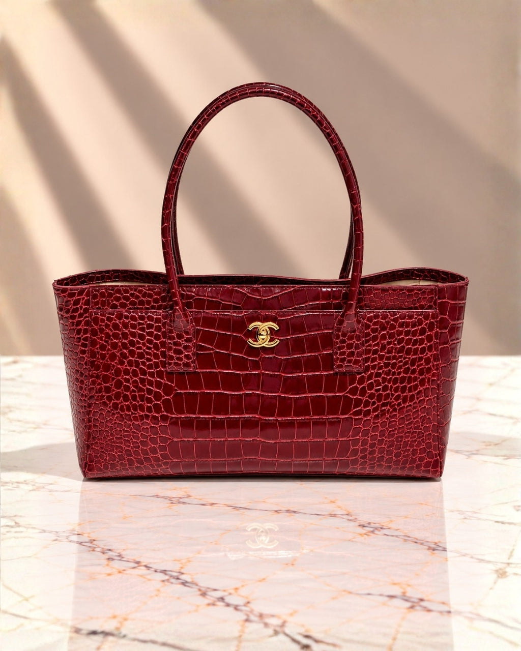 CHANEL Executive Croc Tote 36cm