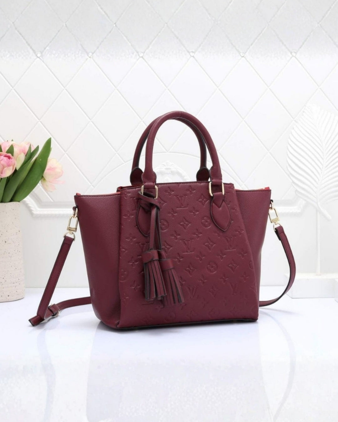 LV Embossed Monogram Tote 38cm