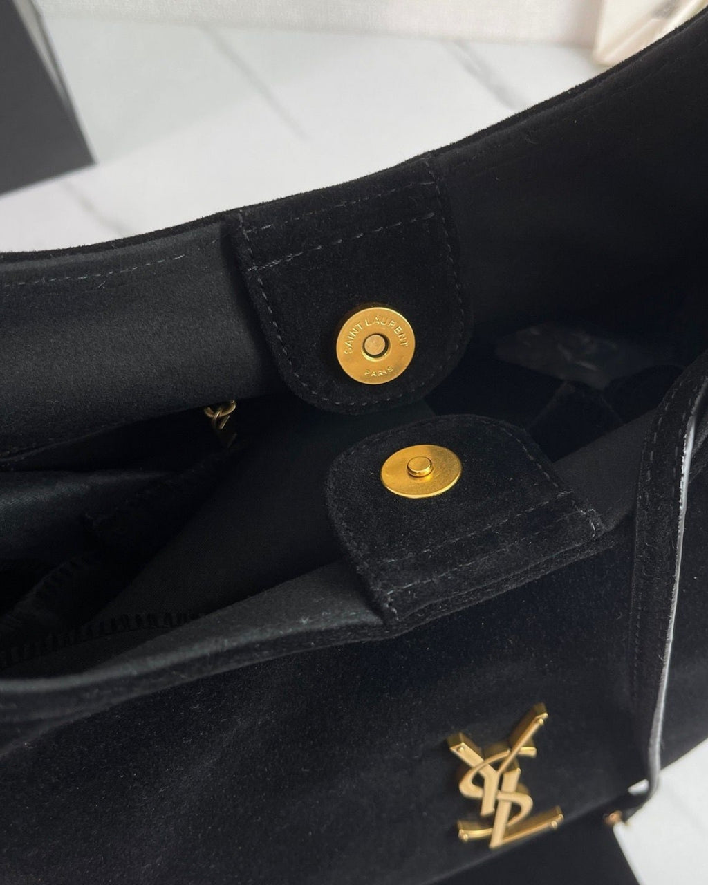 YSL Suede Hobo Bag 35 cm