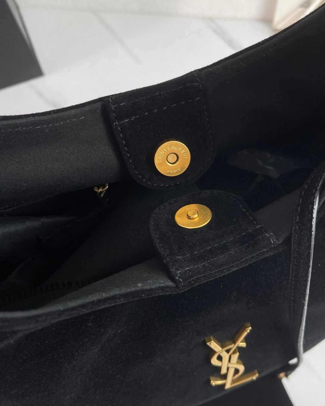 YSL Suede Hobo Bag 35 cm