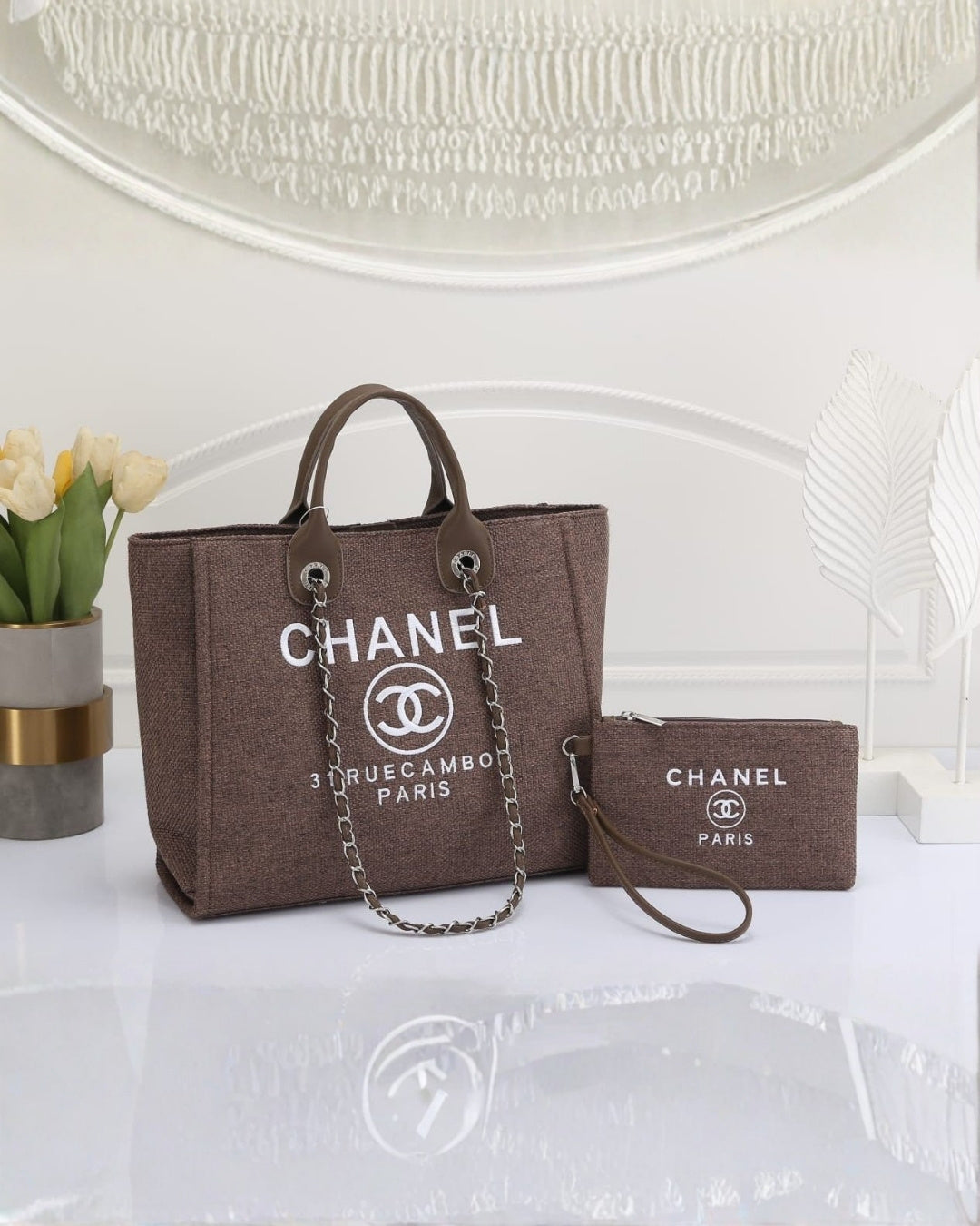 CHANEL Canvas Tote 42cm