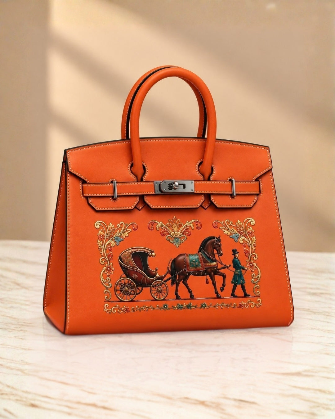 HERMES Birkin Carriage Print 30cm