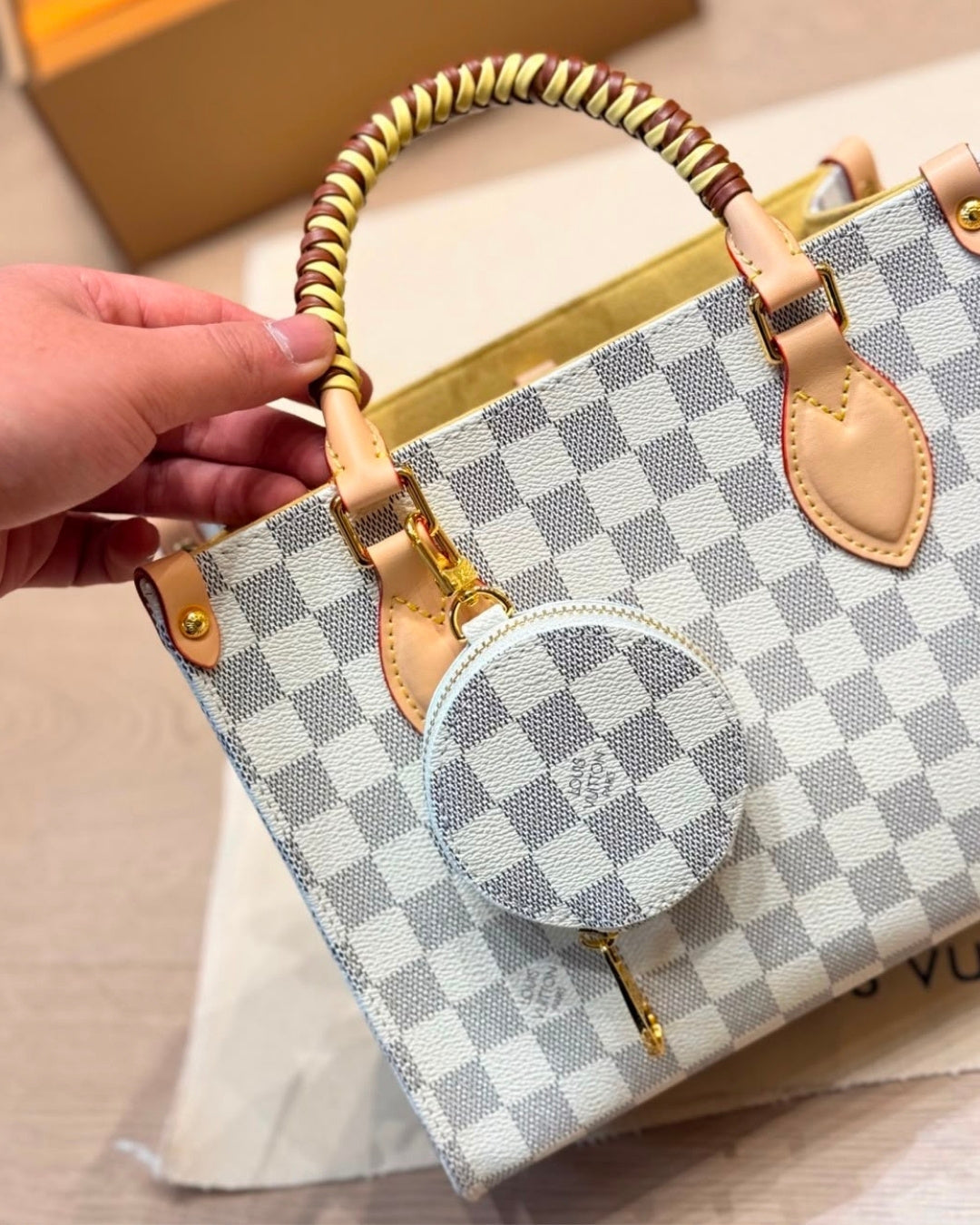 LV Checkered Tote 25cm Master