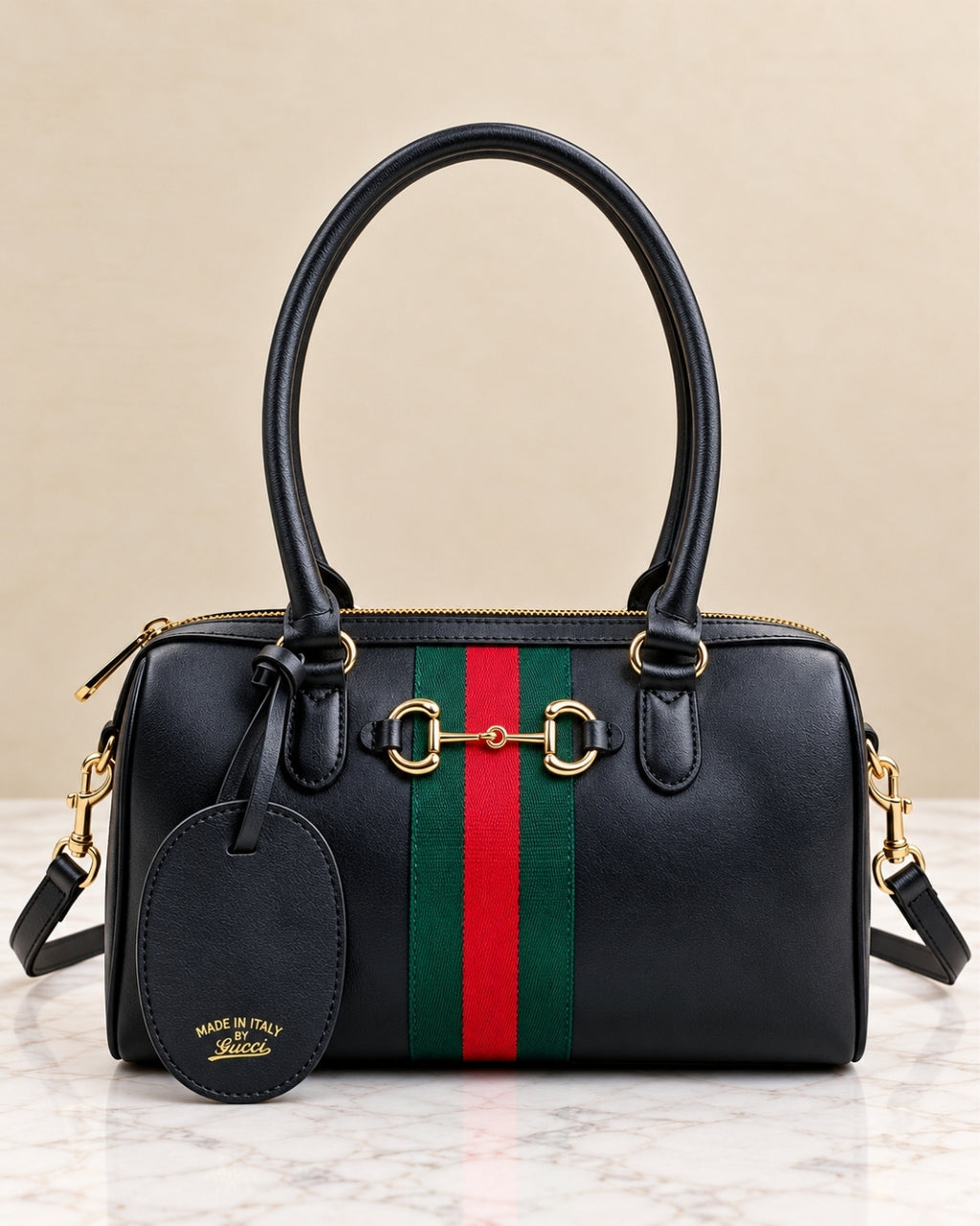 GUCCI Web Boston Tote 30cm