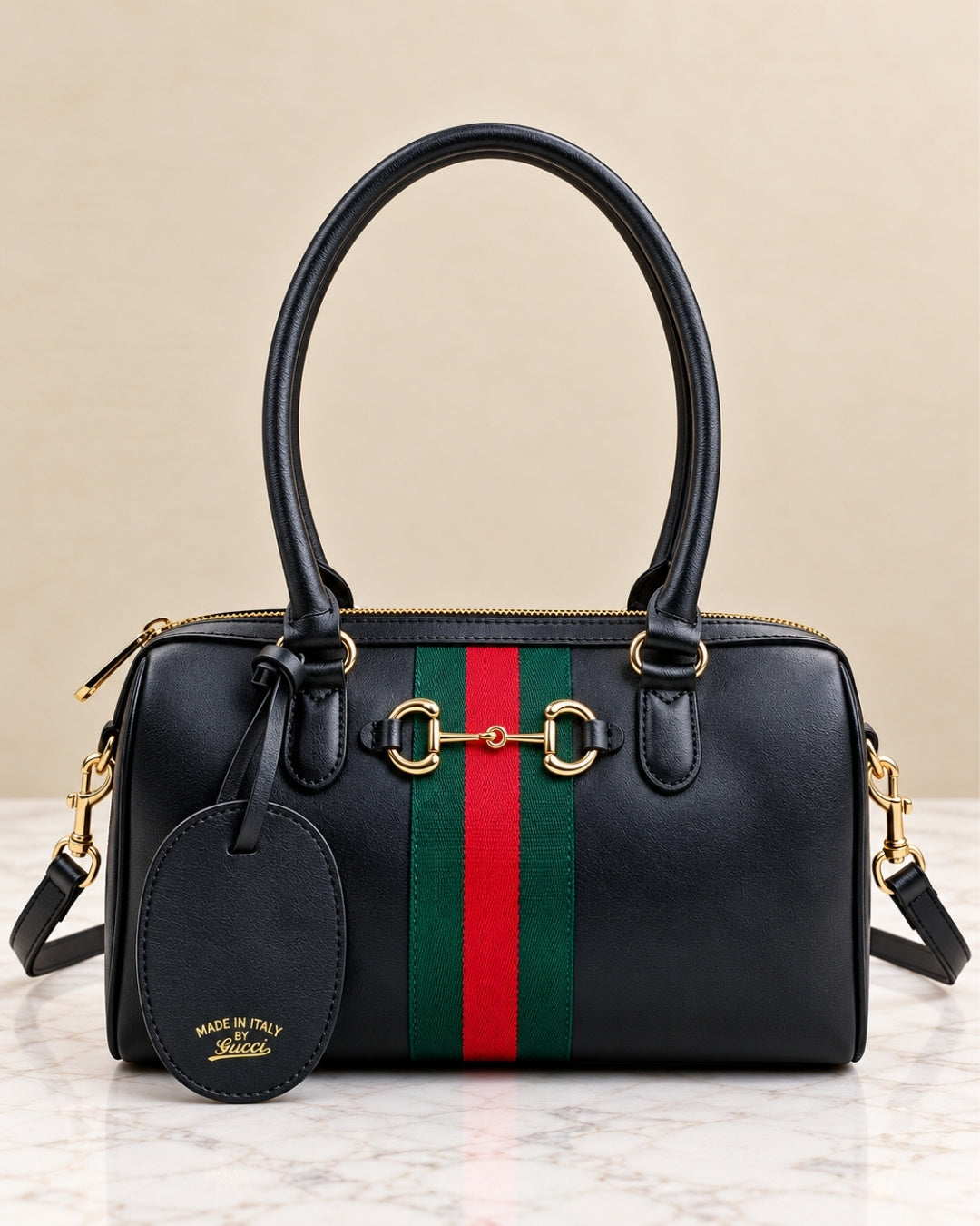 GUCCI Web Boston Tote 30cm