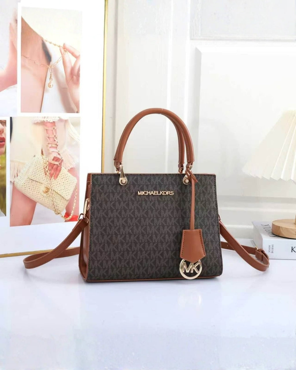 MK Structured Top Handle Tote 26cm