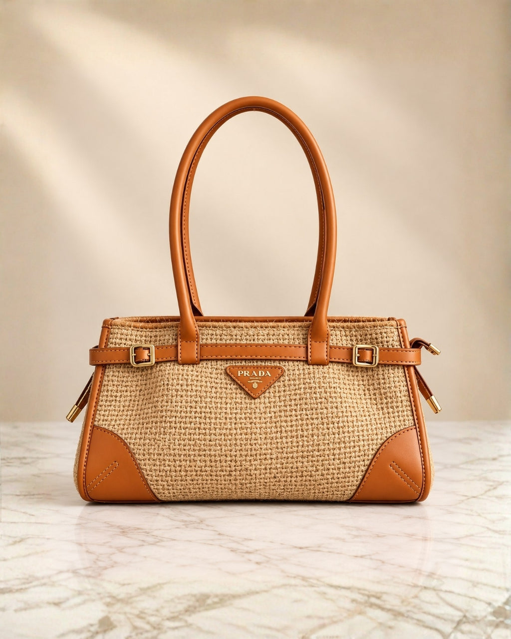 PRADA Denim Tote Bag Big Size A+