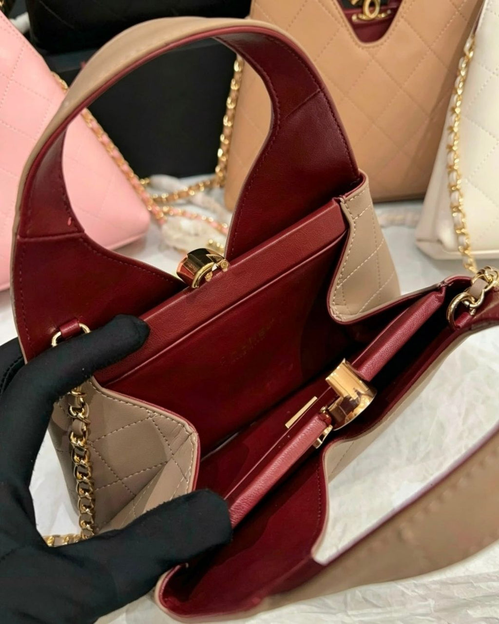 CHANEL Triangle V-handle Bag 23cm Master