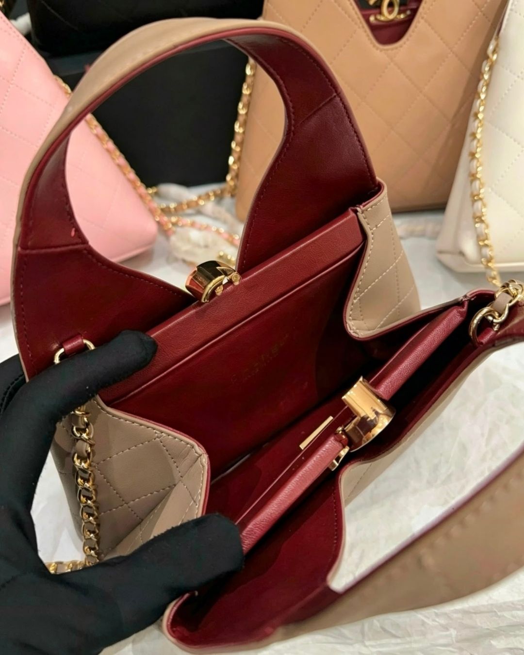 CHANEL Triangle V-handle Bag 23cm Master