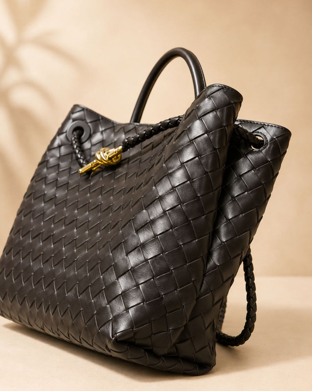 BOTTEGA Woven Top Handle Bag 32cm