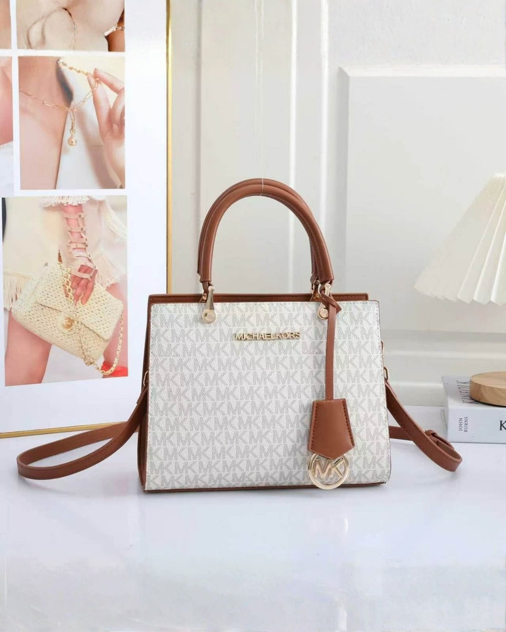MK Structured Top Handle Tote 26cm
