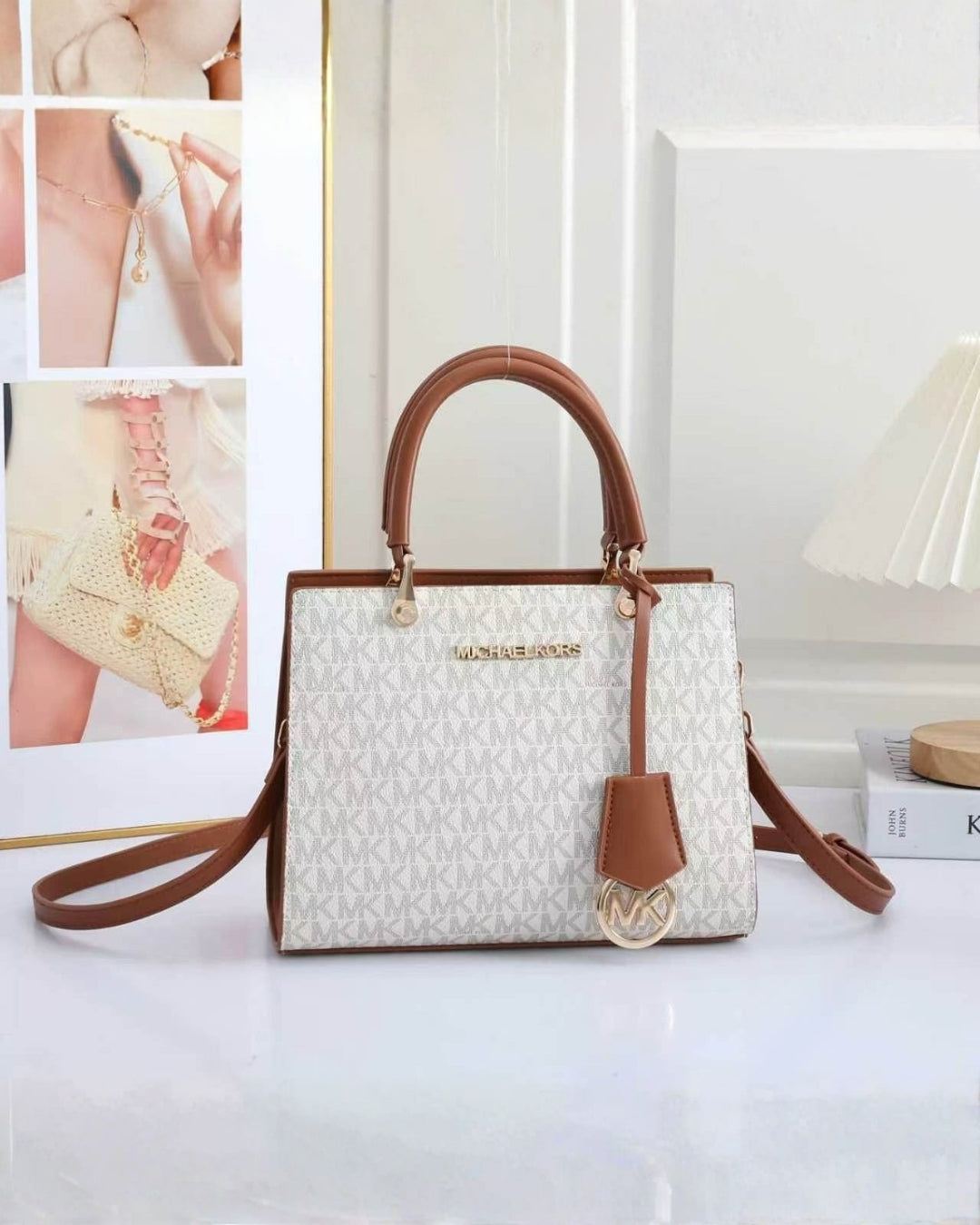 MK Structured Top Handle Tote 26cm