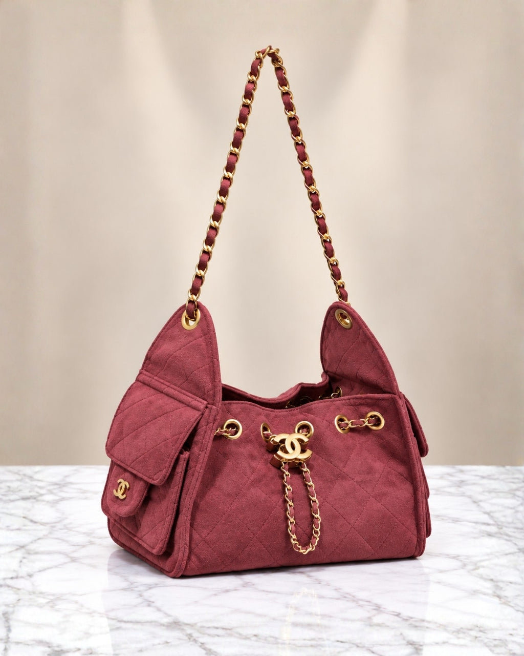 CHANEL 25 Mini Suede Bag