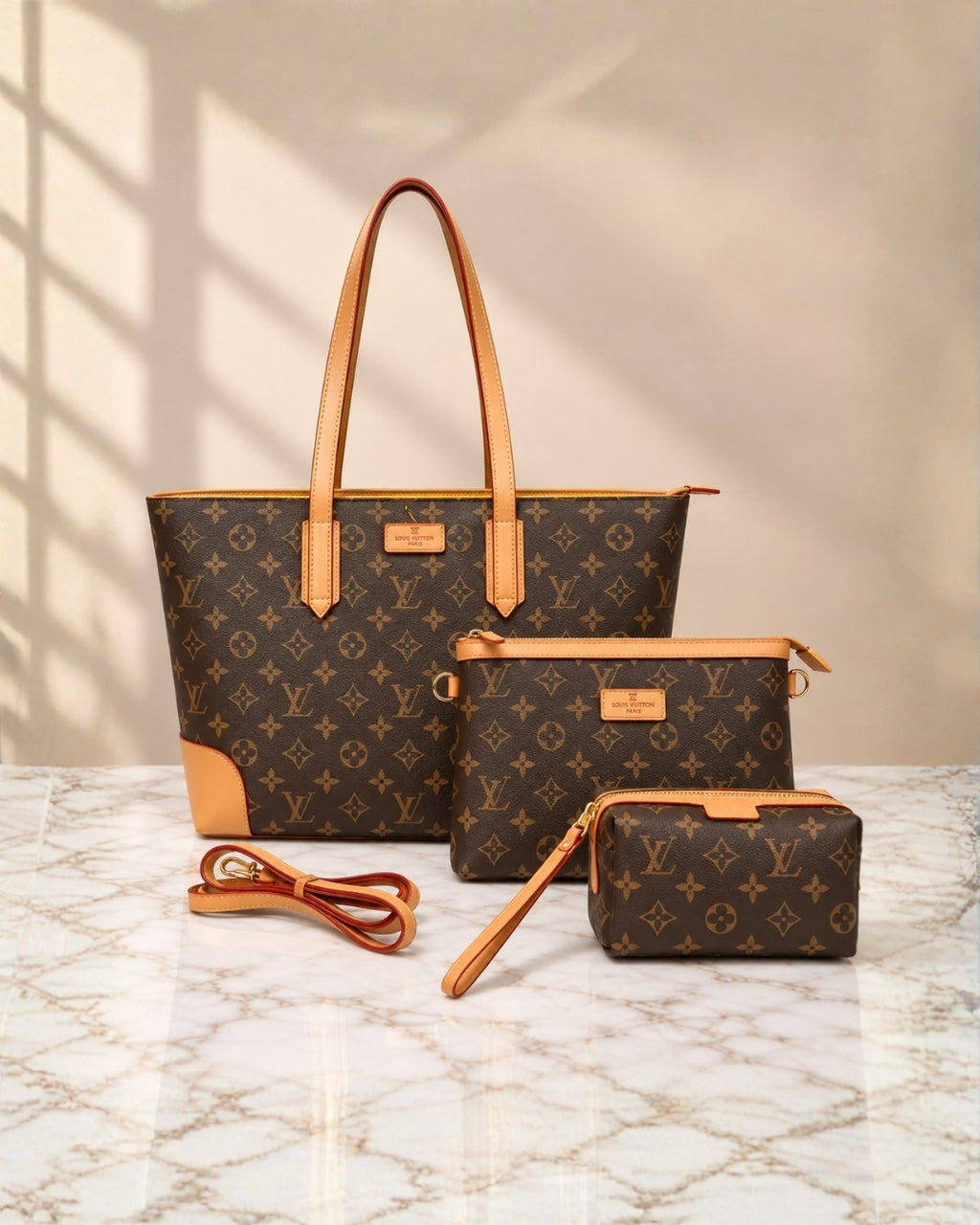 LV Multi-Piece Tote Bag Set 45cm