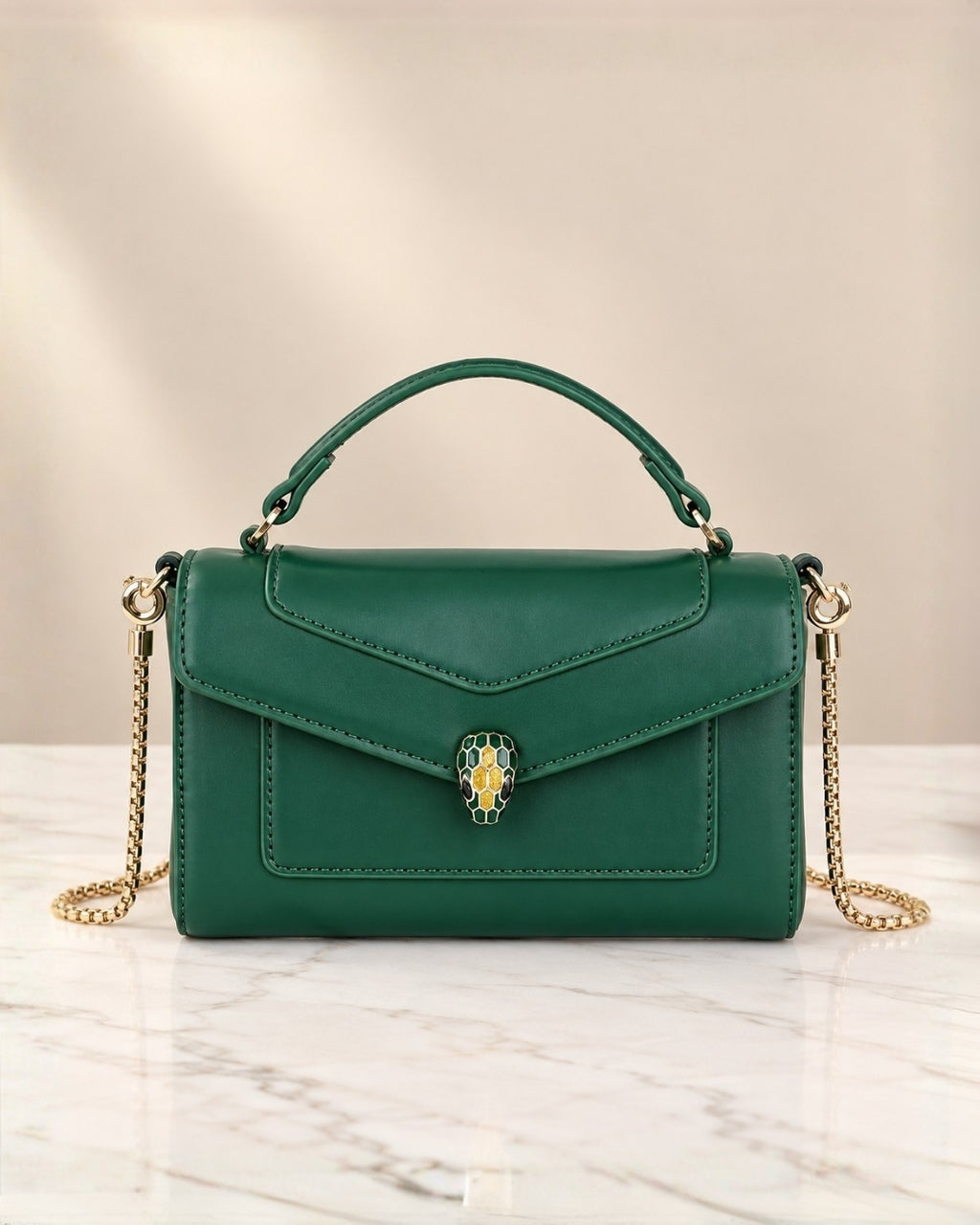 BVLGARI Serpent Mini Top Handle Bag 20cm