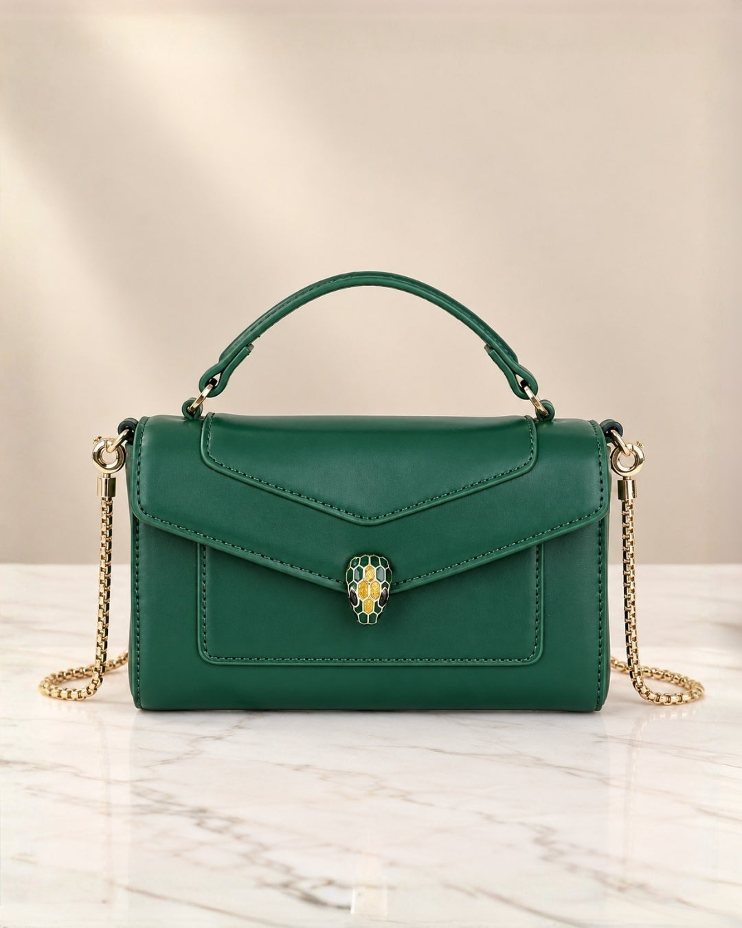 BVLGARI Serpent Mini Top Handle Bag 20cm