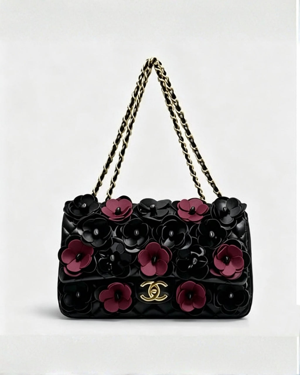 CHANEL Camellia Flower Bag 26 cm A+