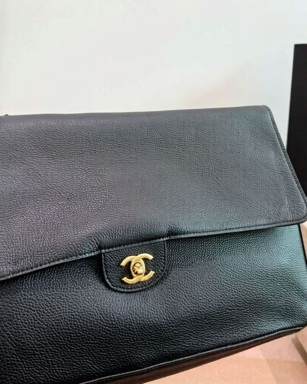 CHANEL Maxi Flap Jumbo Bag 38cm A+