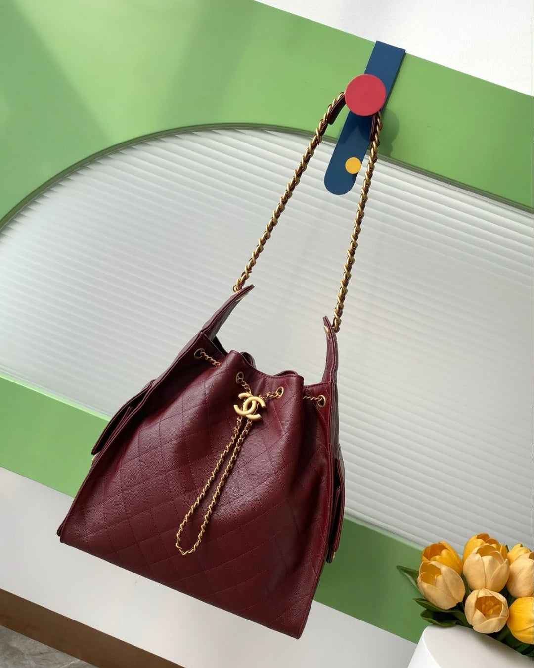 CHANEL 25 Bag Large Grainy Surface 30cm