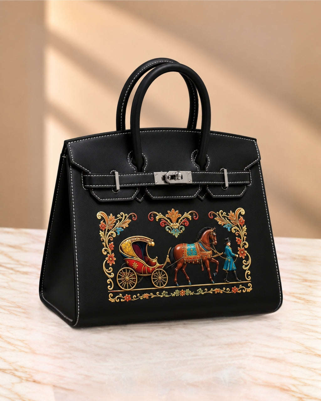HERMES Birkin Carriage Print 30cm