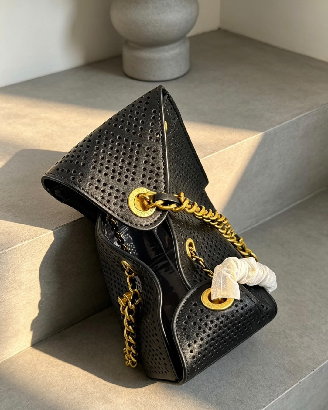 CHANEL 25 Bag Perforated 27cm
