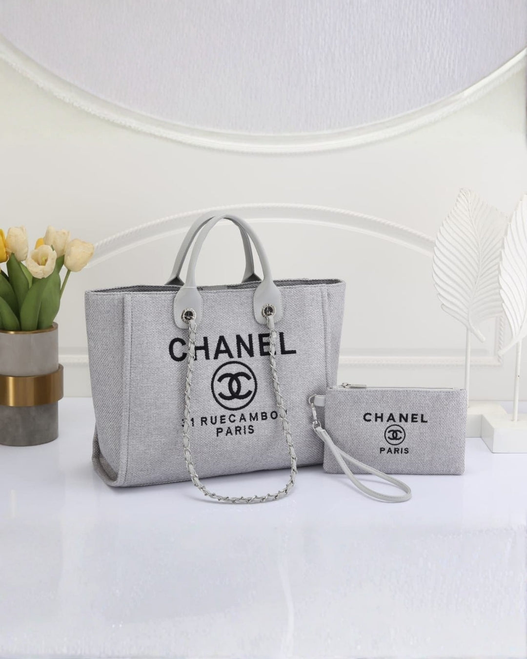 CHANEL Canvas Tote 42cm