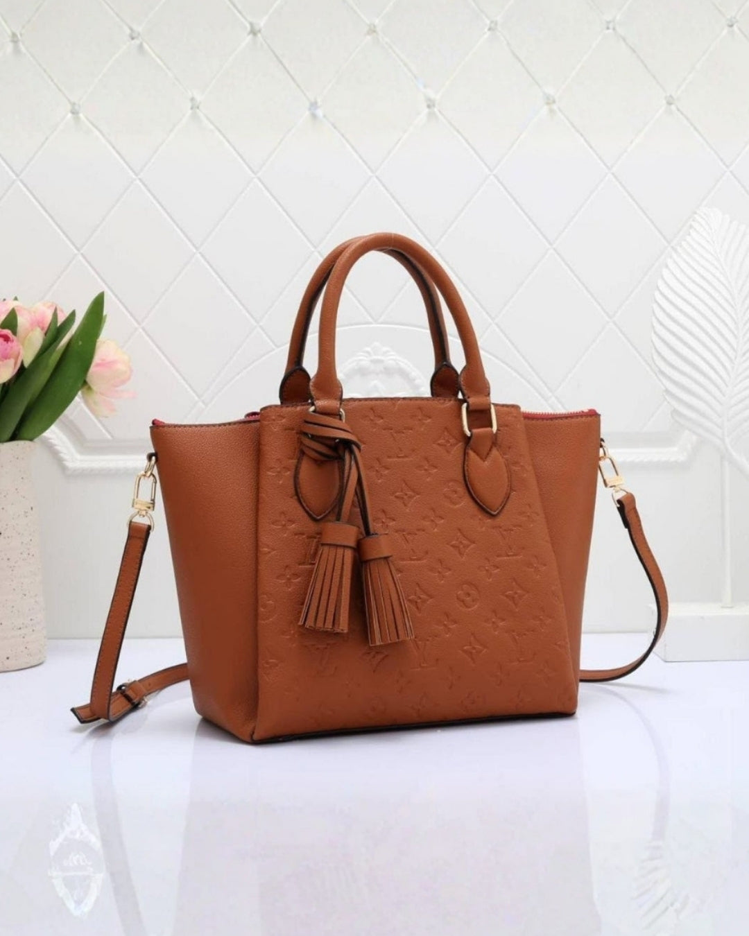 LV Embossed Monogram Tote 38cm