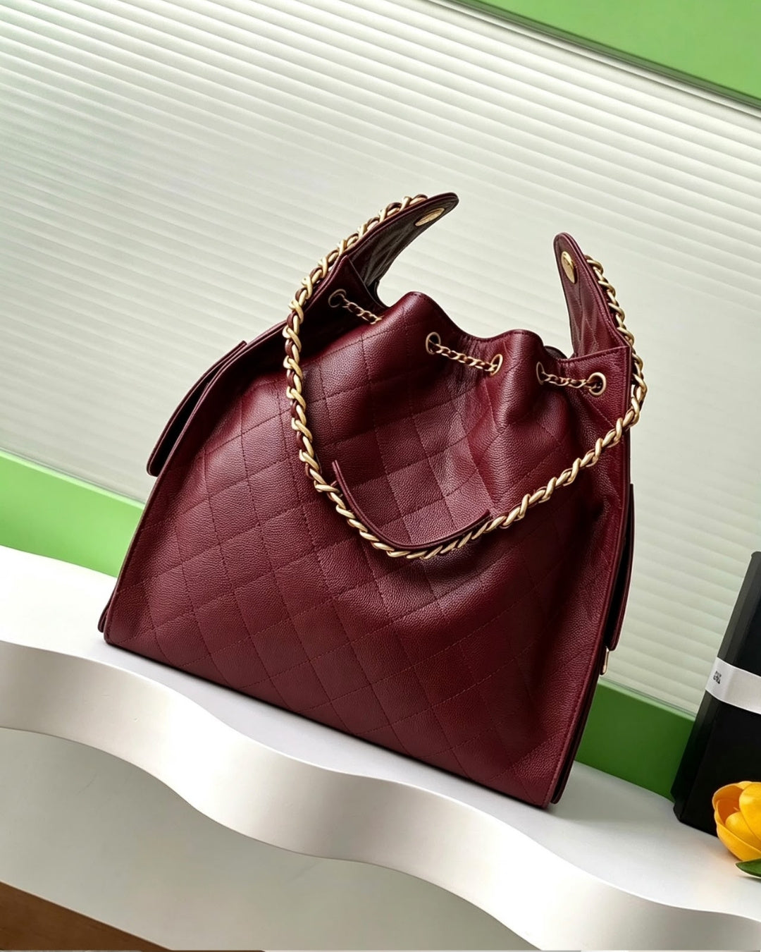CHANEL 25 Bag Large Grainy Surface 30cm
