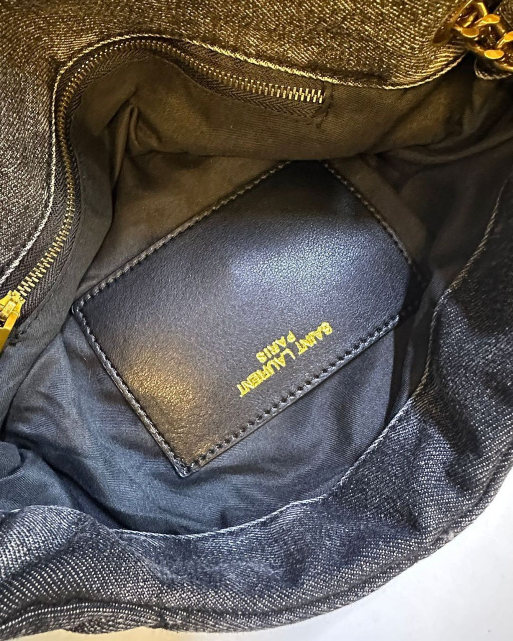 YSL Denim Envelope Flap Bag 35 cm A+