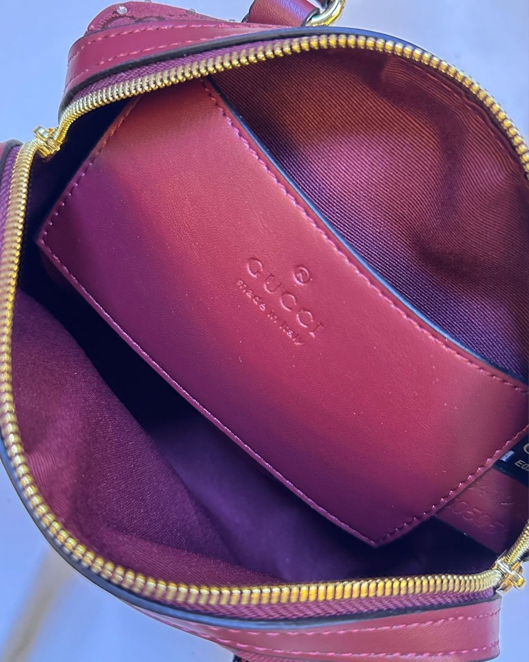 GUCCI Crystal Encrusted Boston Bag 22 cm A+