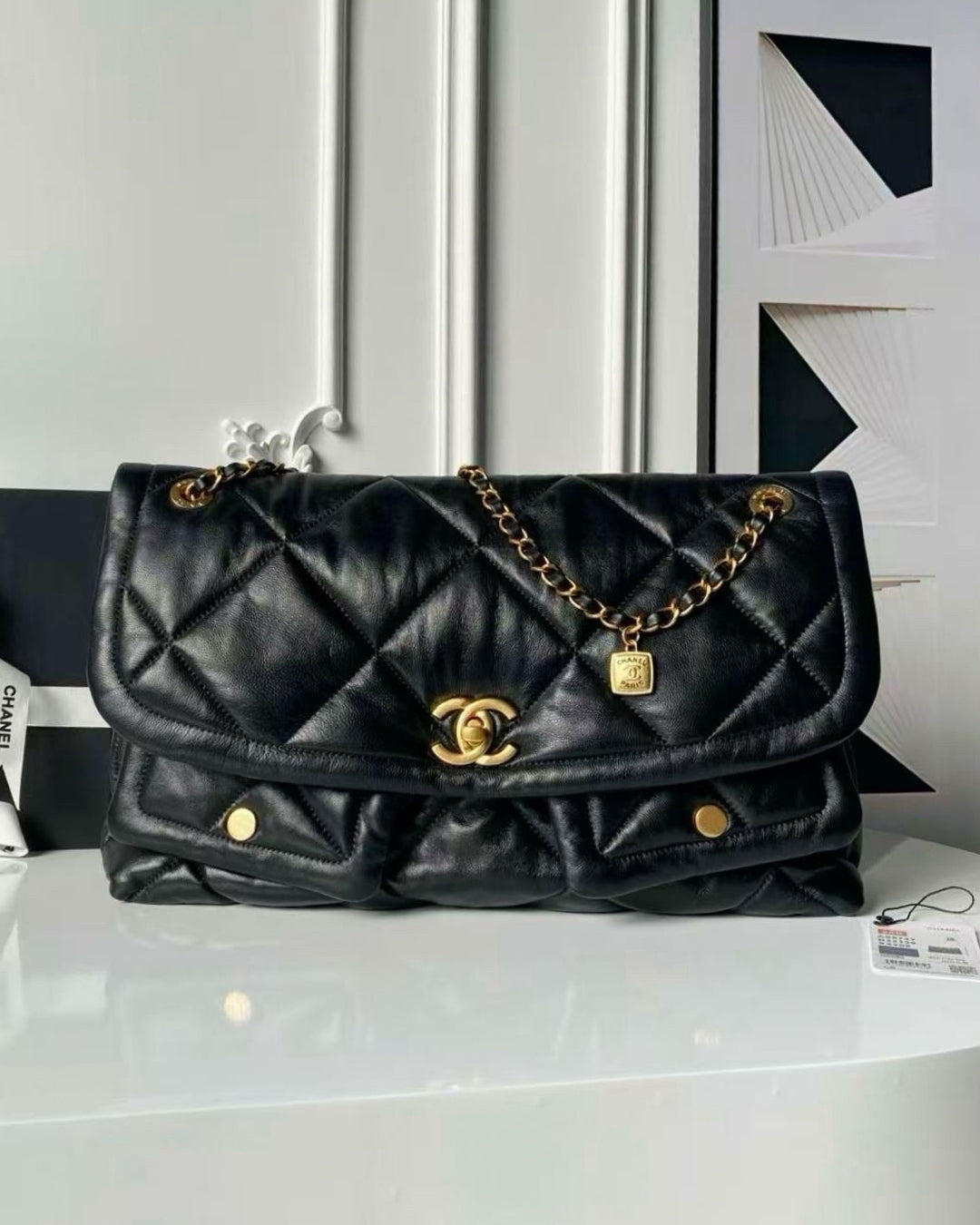 CHANEL Quilted Flap Shoulder Bag 30cm