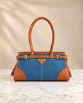 PRADA Denim Tote Bag Big Size A+