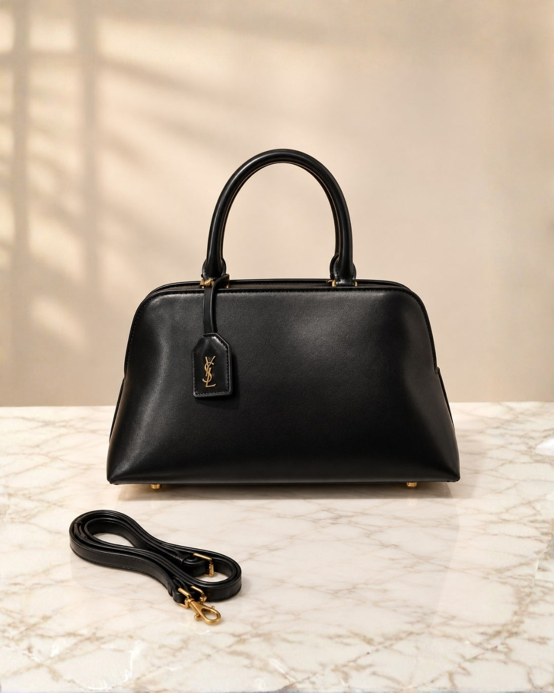 YSL Structured Top Handle Bag 31 cm