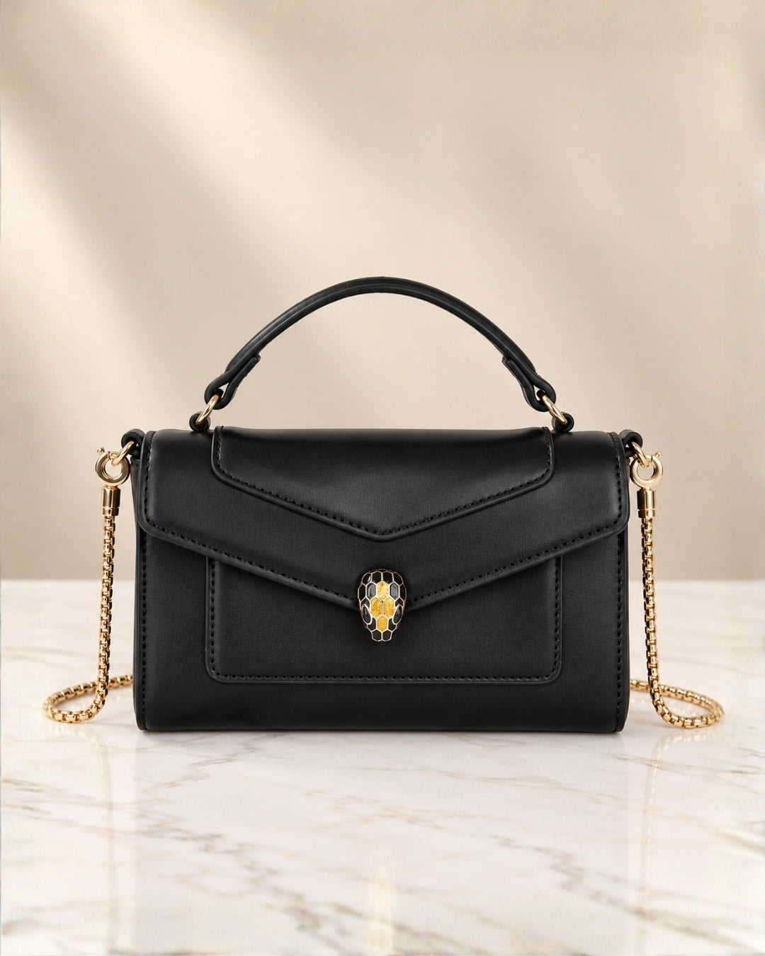 BVLGARI Serpent Mini Top Handle Bag 20cm