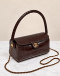 CHANEL Croc Shoulder Bag 25cm