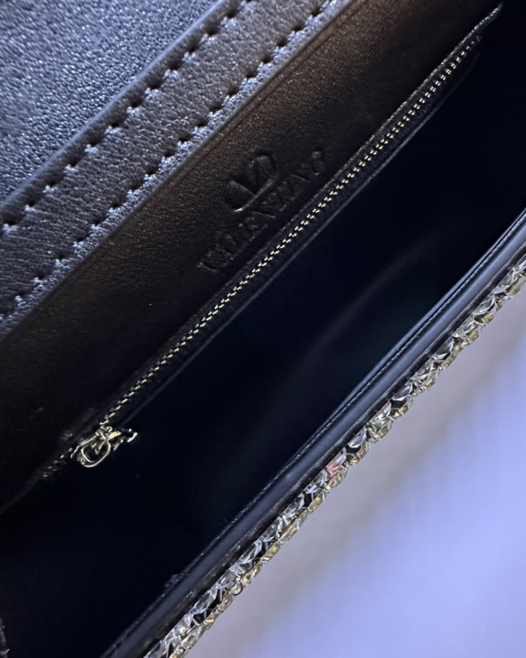 VALENTINO Crystal Shoulder Bag 24cm A+