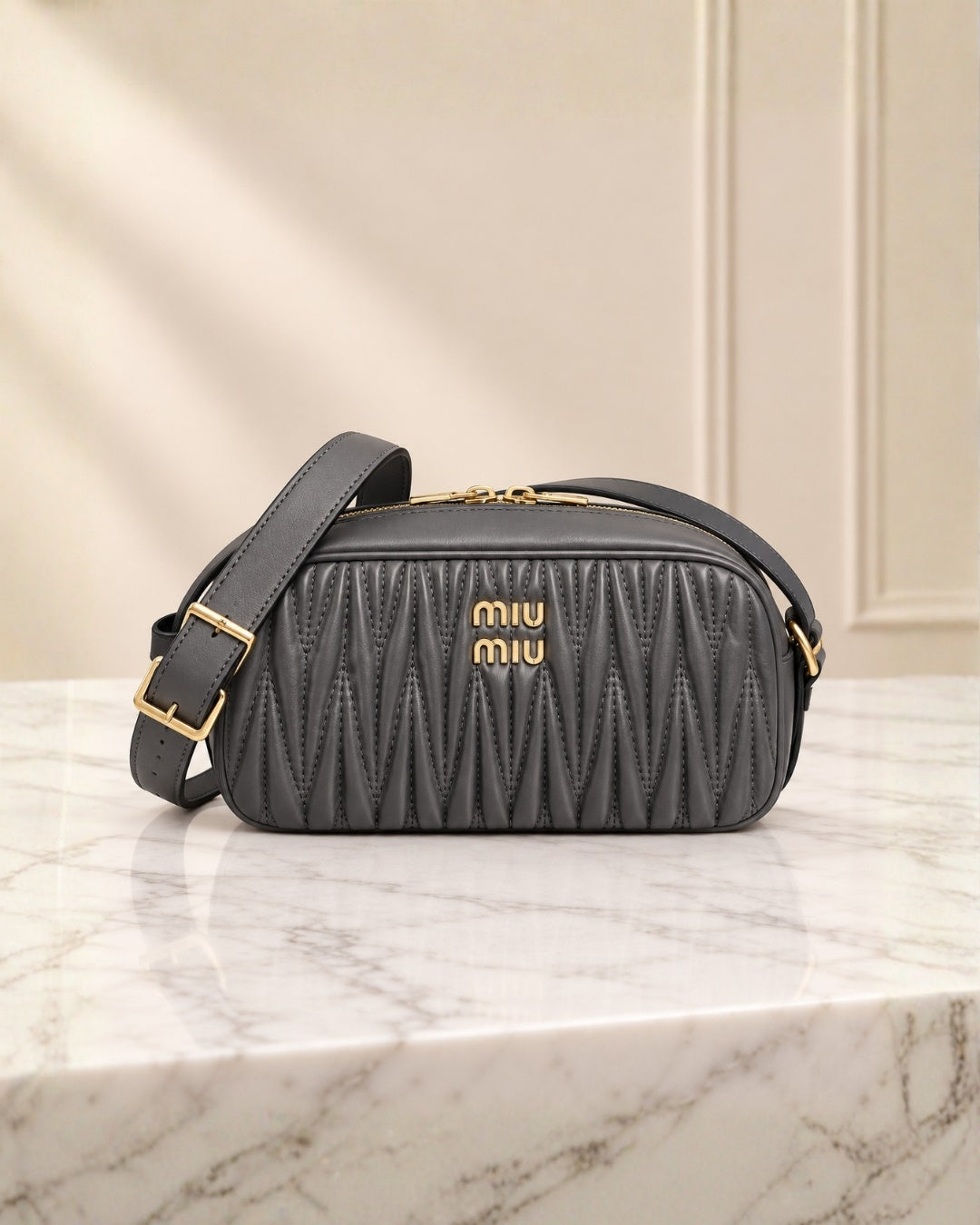 MIU MIU Matelassé Crossbody Bag 26cm