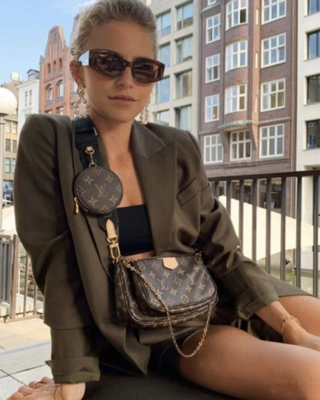 LV Multi Pouch Crossbody Bag 24cm