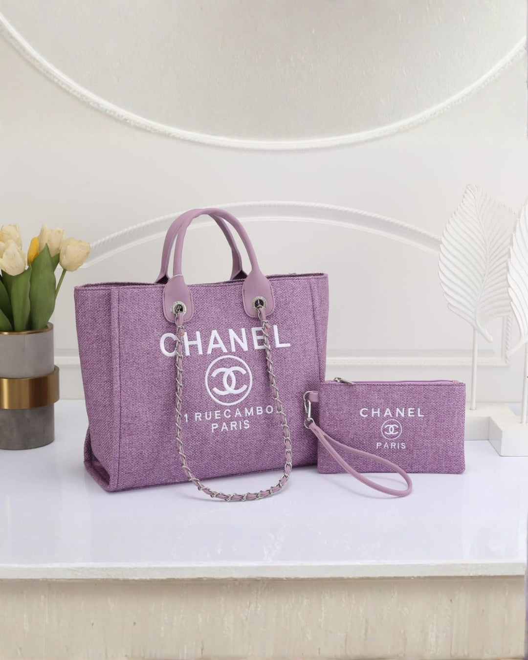 CHANEL Canvas Tote 42cm