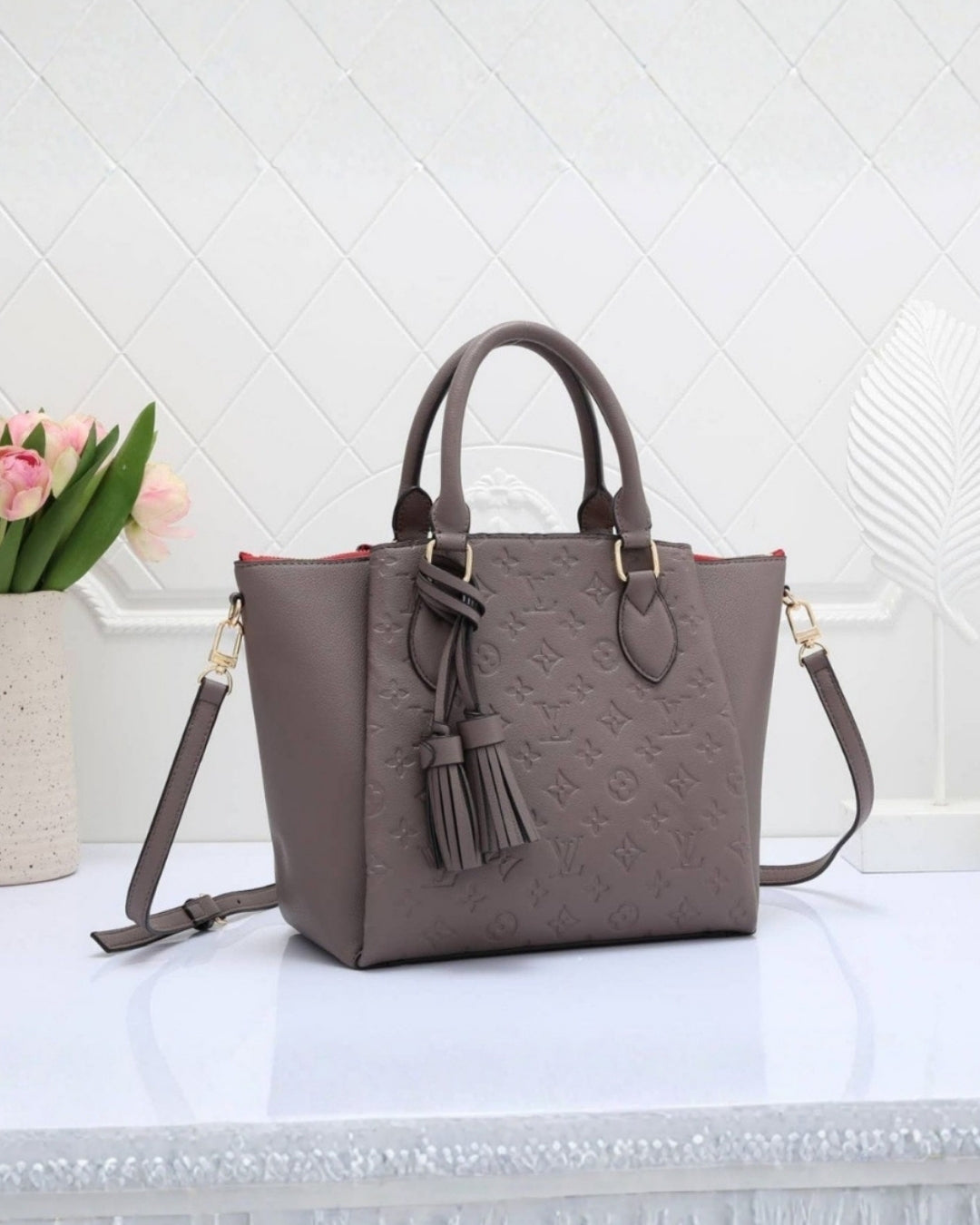 LV Embossed Monogram Tote 38cm