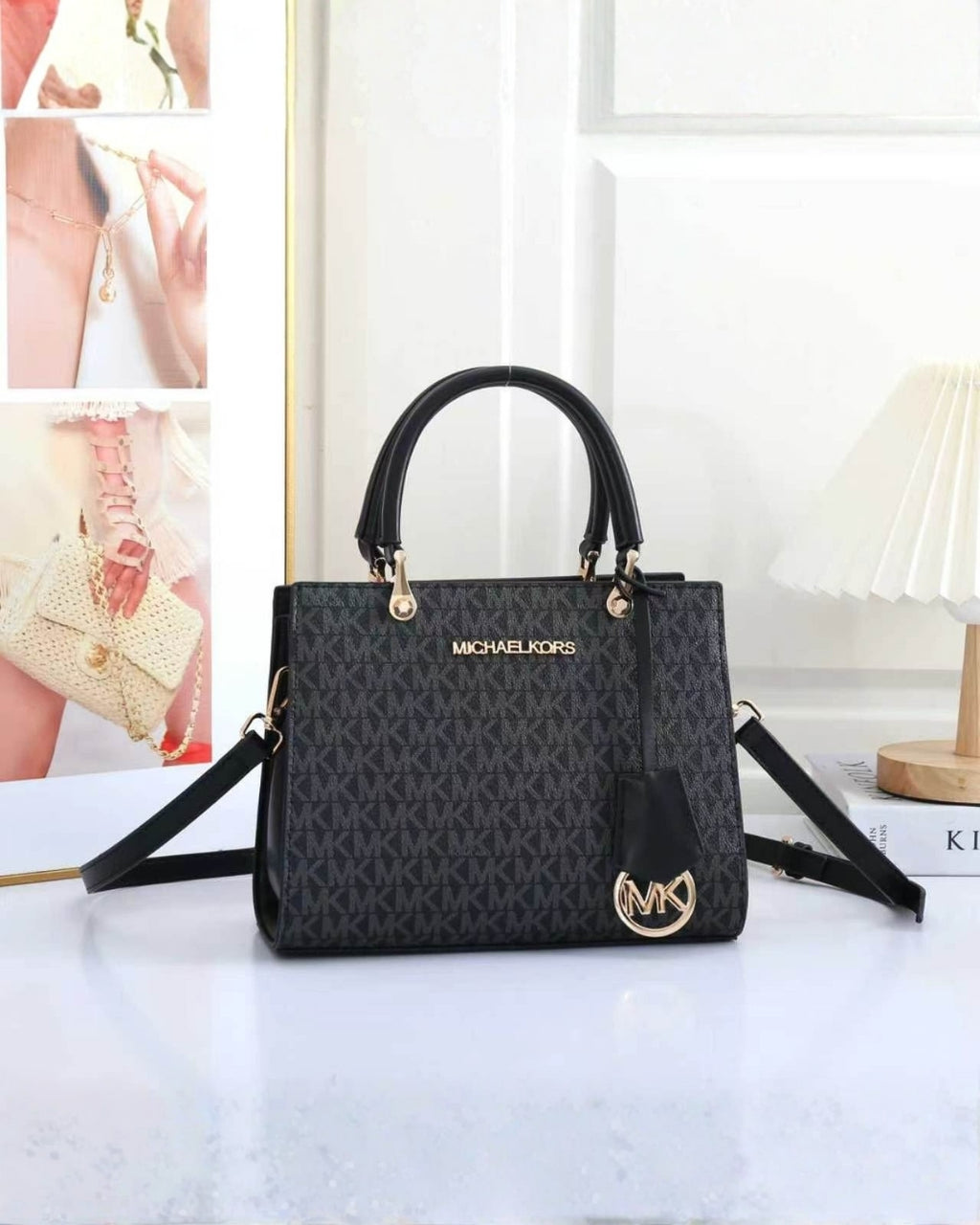 MK Structured Top Handle Tote 26cm