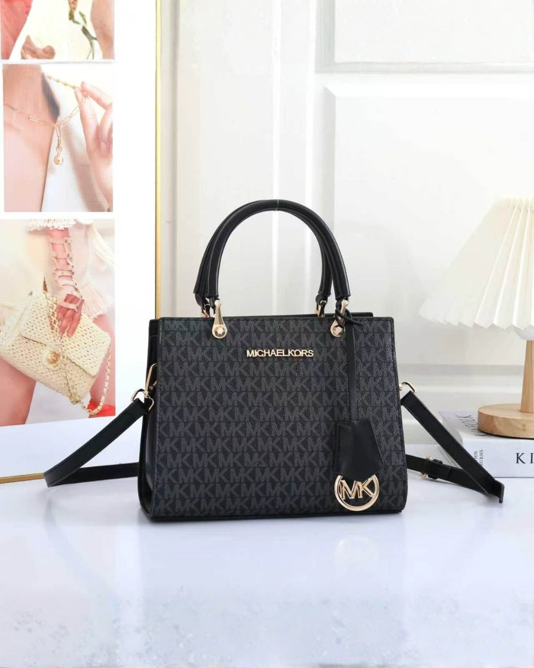 MK Structured Top Handle Tote 26cm