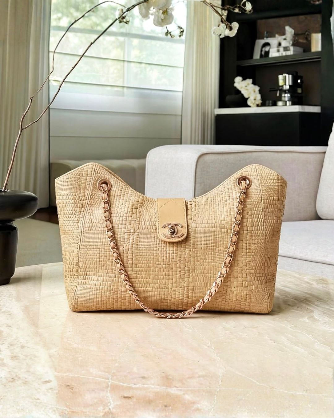 CHANEL Beach Tote 39 cm A+