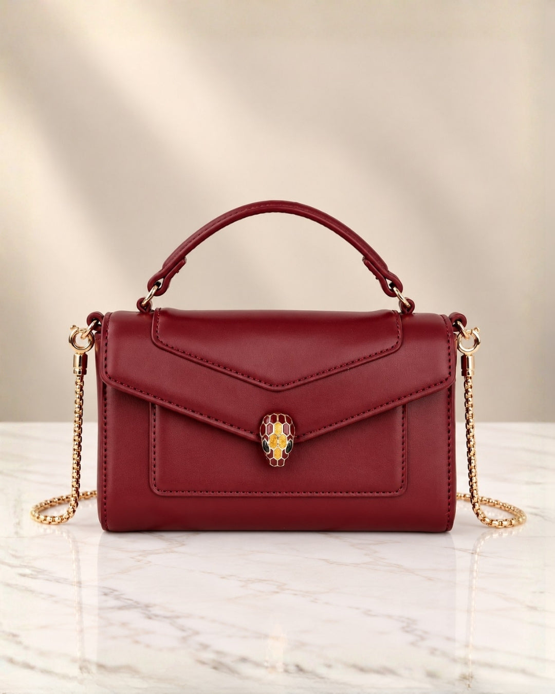 BVLGARI Serpent Mini Top Handle Bag 20cm