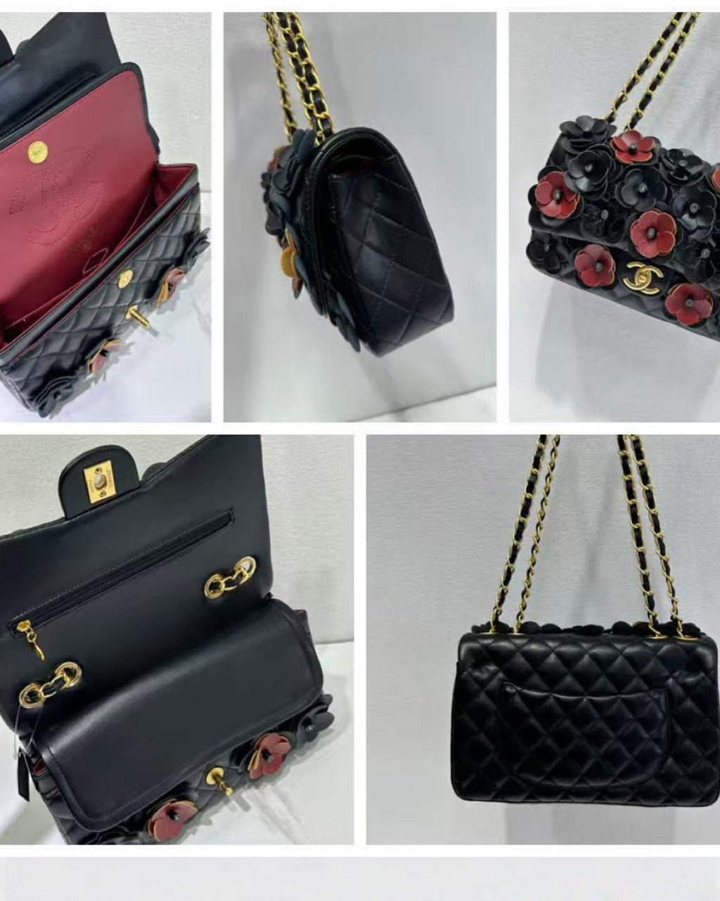 CHANEL Camellia Flower Bag 26 cm A+