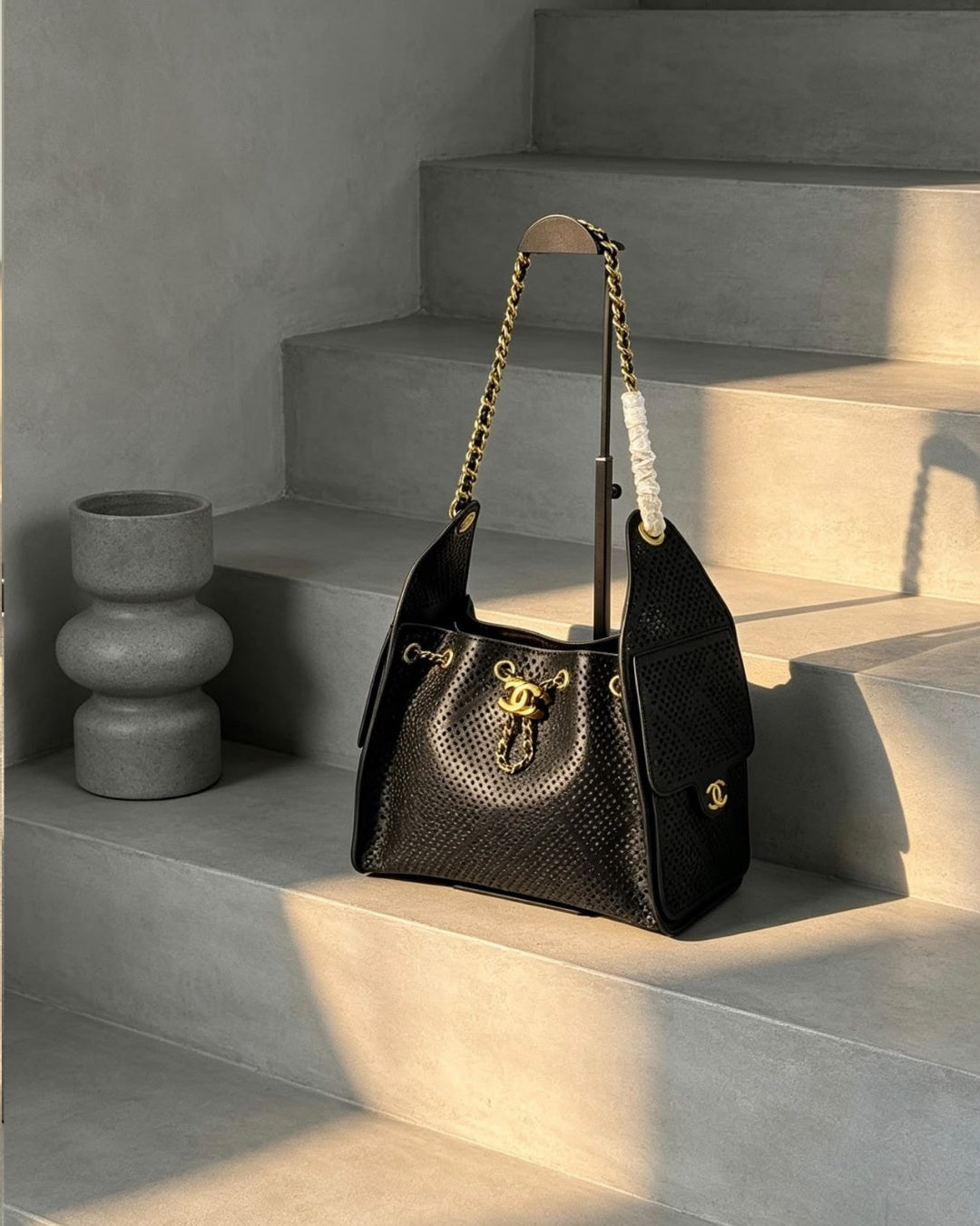CHANEL 25 Bag Perforated 27cm