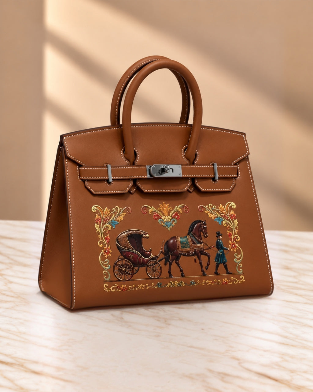 HERMES Birkin Carriage Print 30cm