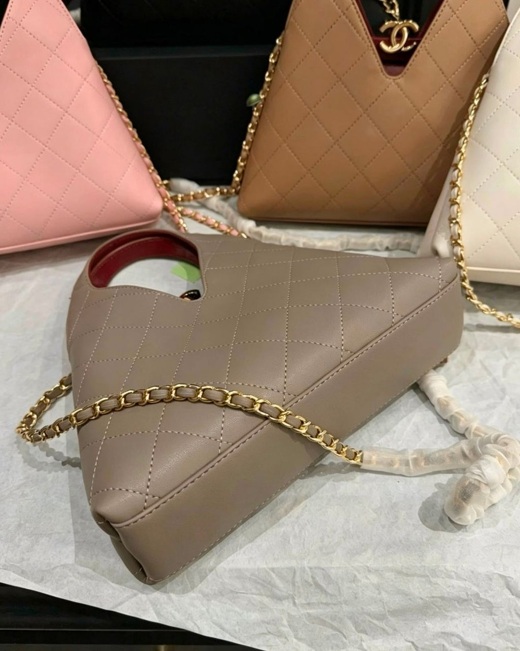 CHANEL Triangle V-handle Bag 23cm Master