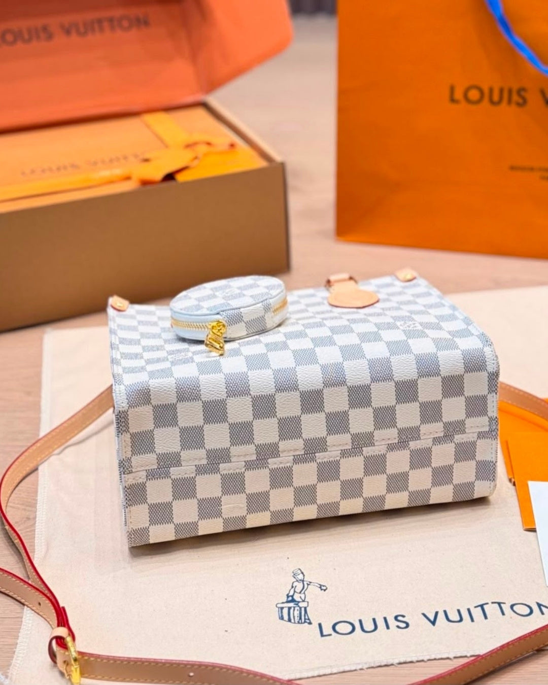LV Checkered Tote 25cm Master